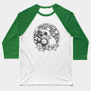 Third Eye Red Robin | Alternative Christmas Baseball T-Shirt